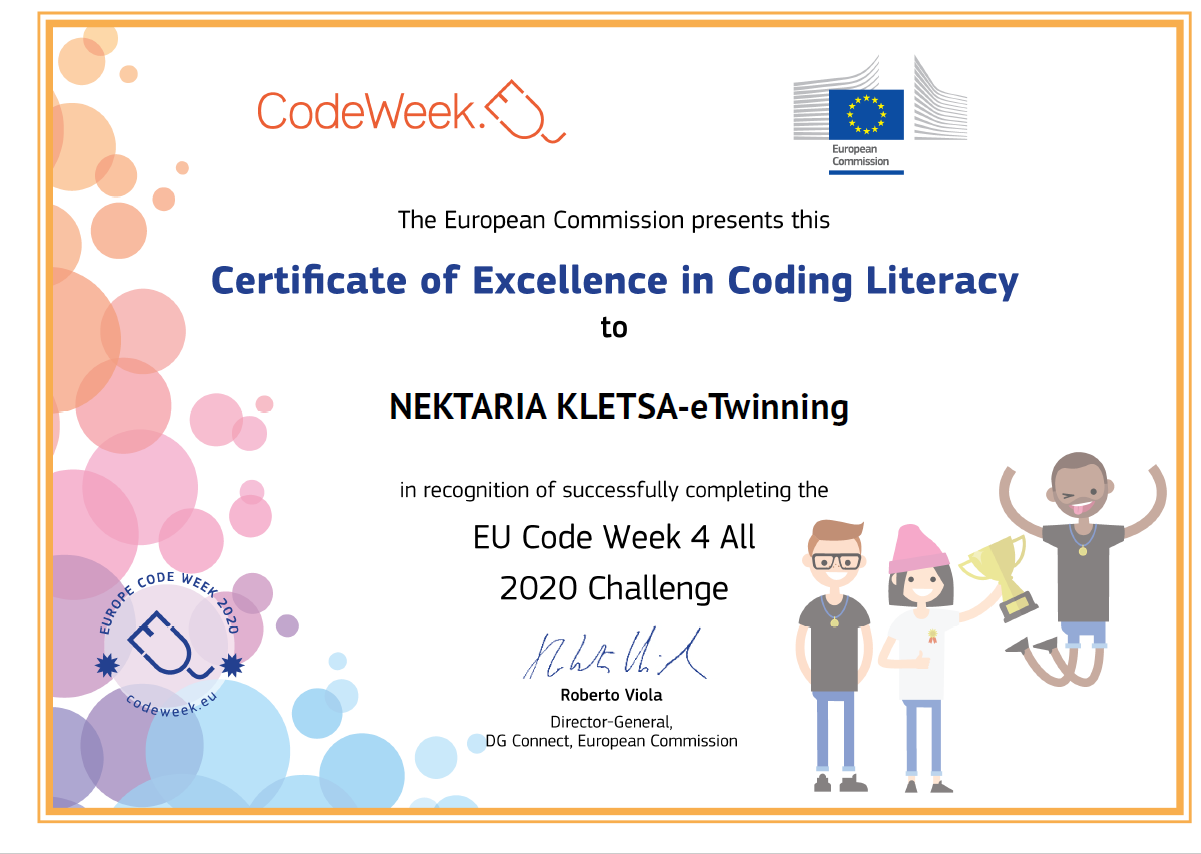 code week certification Nektaria Kletsa1